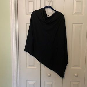 Asymmetrical poncho.